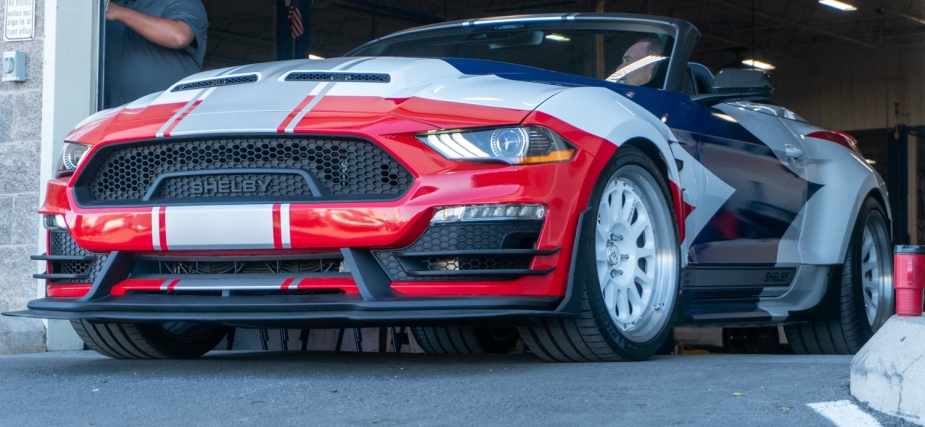 The Shelby Super Snake Speedster "Wings of Pride" is a Shelby American Las Vegas special.