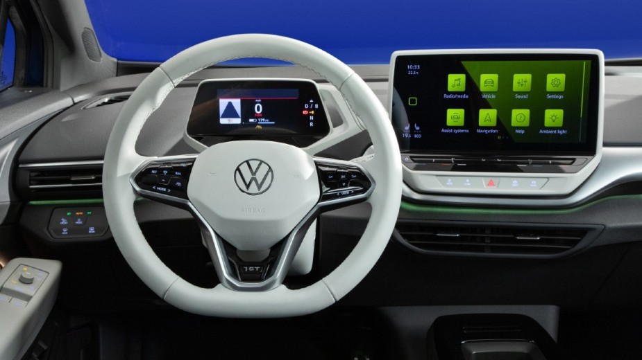 Dashboard View 2021 VW ID.4, the latest version receives a larger screen
