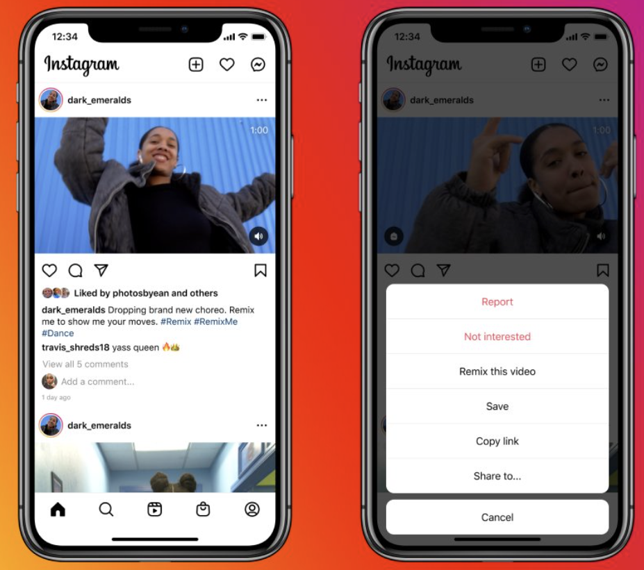Instagram rolls out live video updates & # 038;  modify