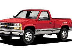 What is the actual year of the OBS Chevy Pickup?