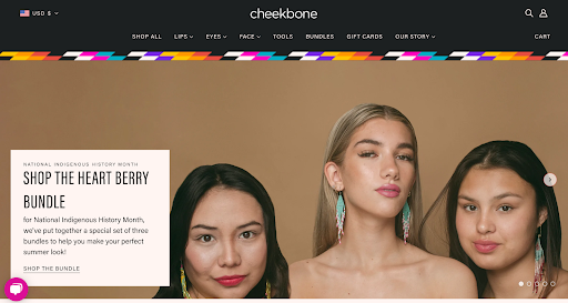 Chickbone beauty shopify store