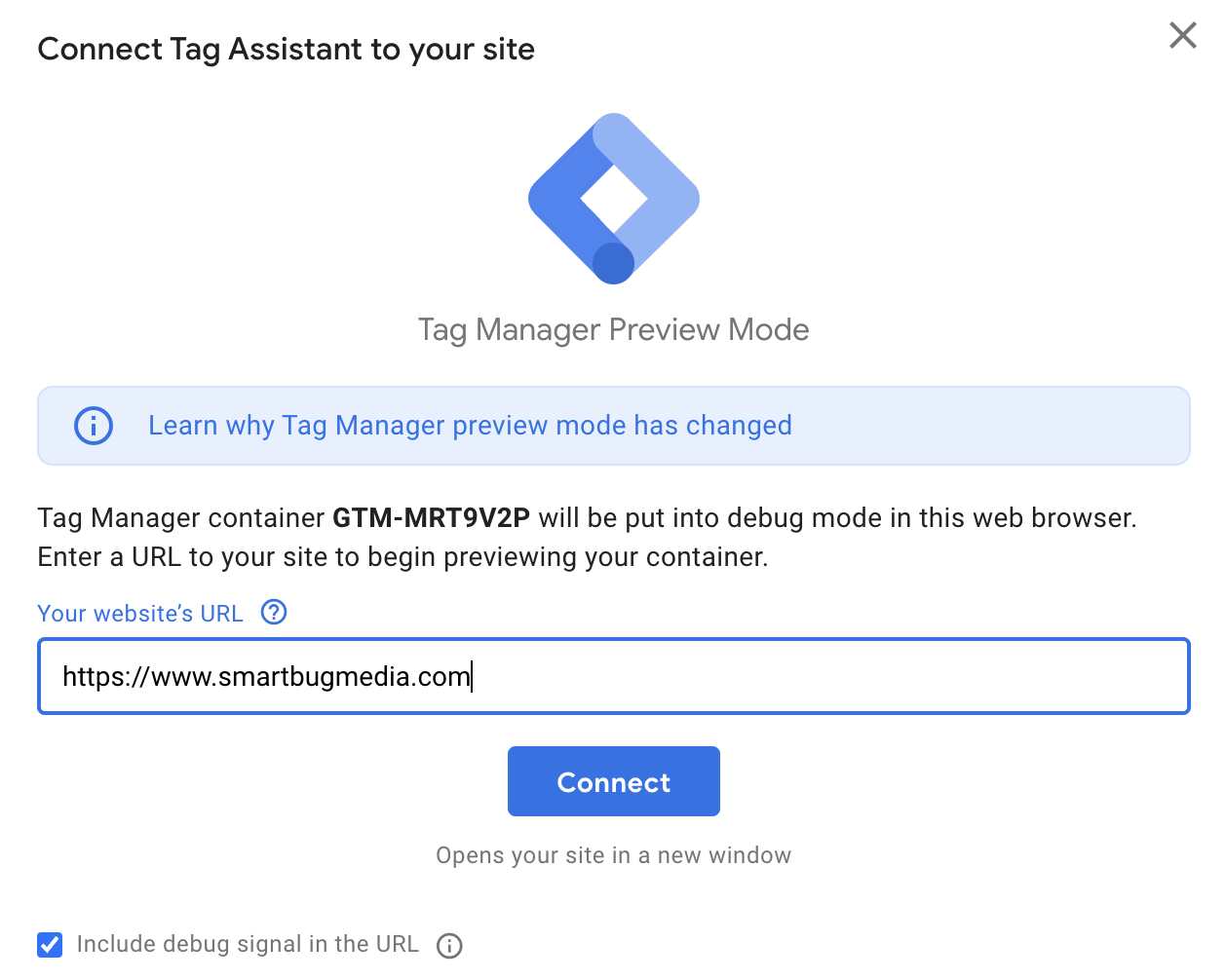 Submit a Google Tag Manager preview