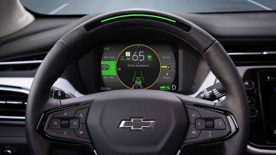 Chevy dashboard with Super Cruise