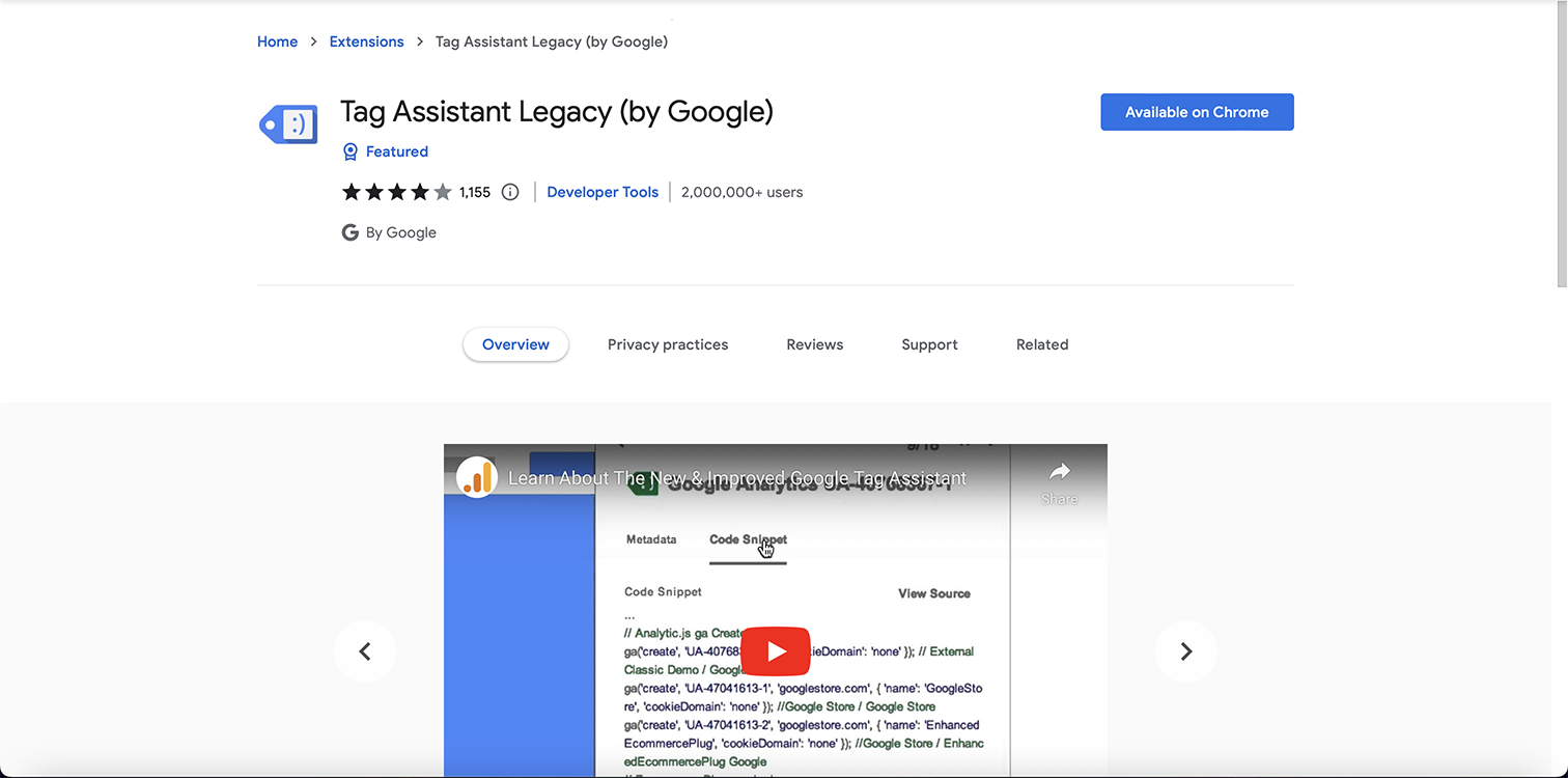 Tag Assistant Legacy from Google