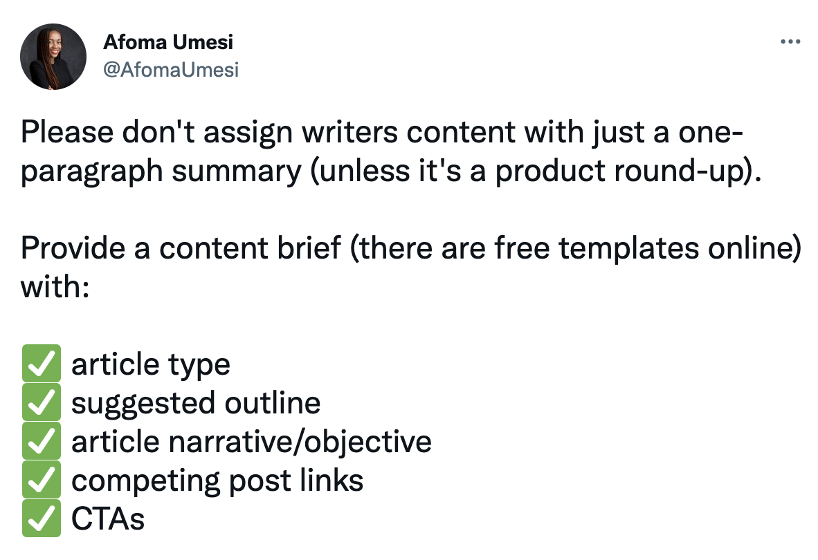 A screenshot of Avuma Omise's tweet highlighting the importance of the content feed.