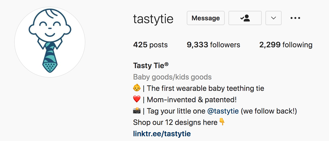 Taste of instagram bio