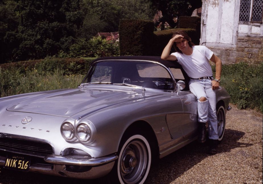 Jeff Beck and one of three Chevy Cruisers 