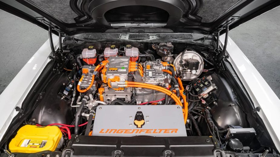 Electric motor in the Chevy El Camino EV concept car from Chevrolet and Lingenfelter
