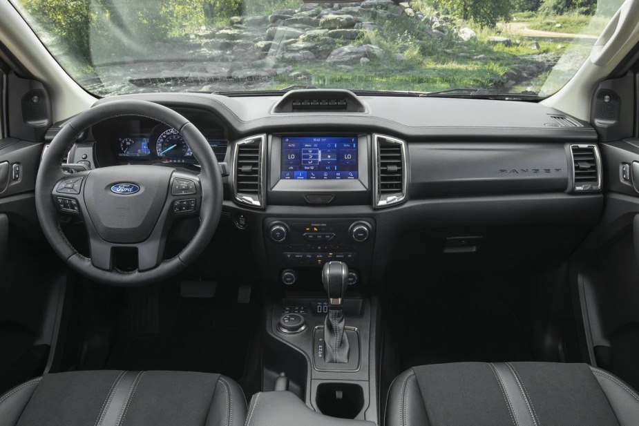The 2023 Ford Ranger's cabin is enhanced with optional packages