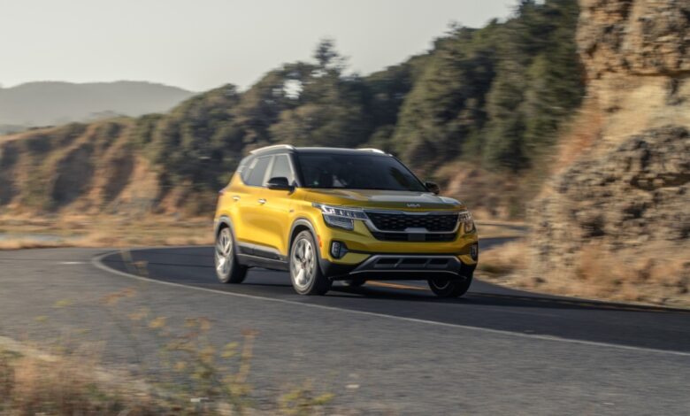 These affordable and high-value SUVs include the Kia Seltos seen here in green