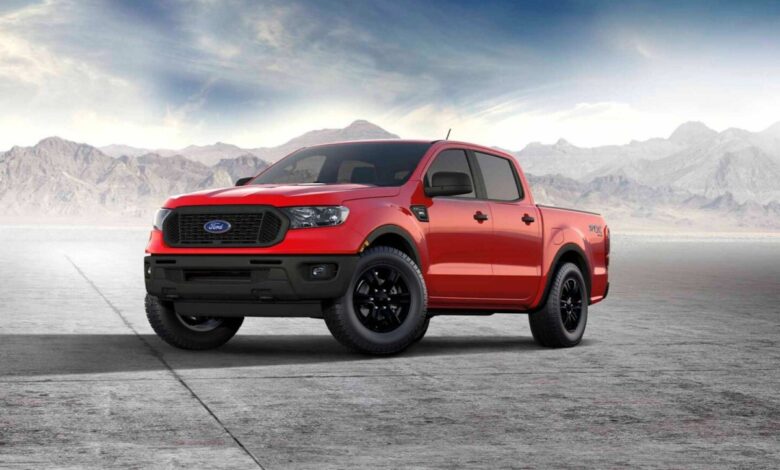 The best pickup trucks for the money include this red Ford Ranger XL