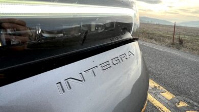 2023 Acura Integra headlight and logo
