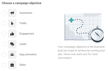 Facebook has simplified the campaign objectives you can choose from.