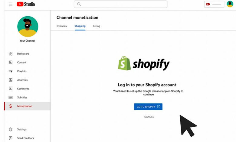 How To Connect Your YouTube Channel To Shopify