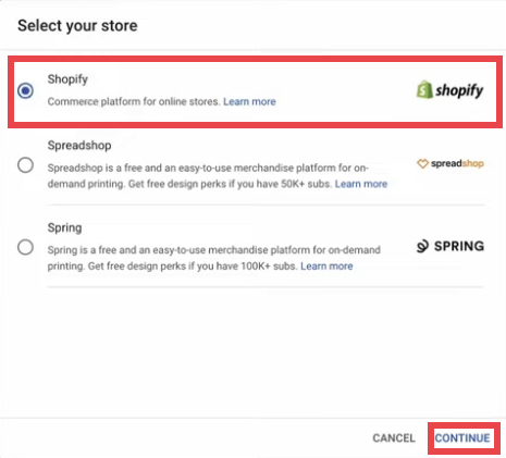 How to connect your YouTube Shopify channel