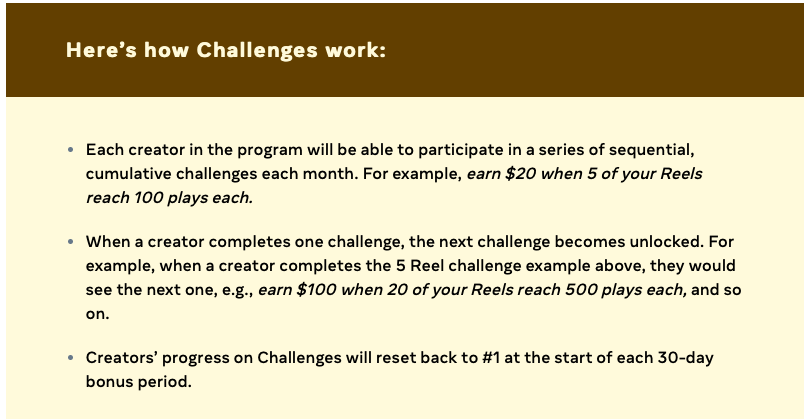 Reel challenges update
