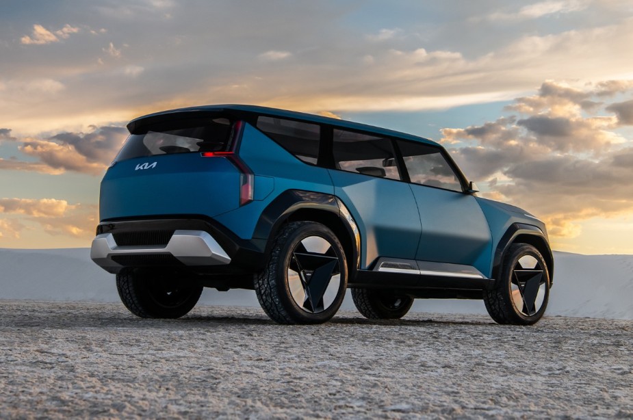 The Kia EV9 is an electric SUV that hopes to arrive with level 3 driving.