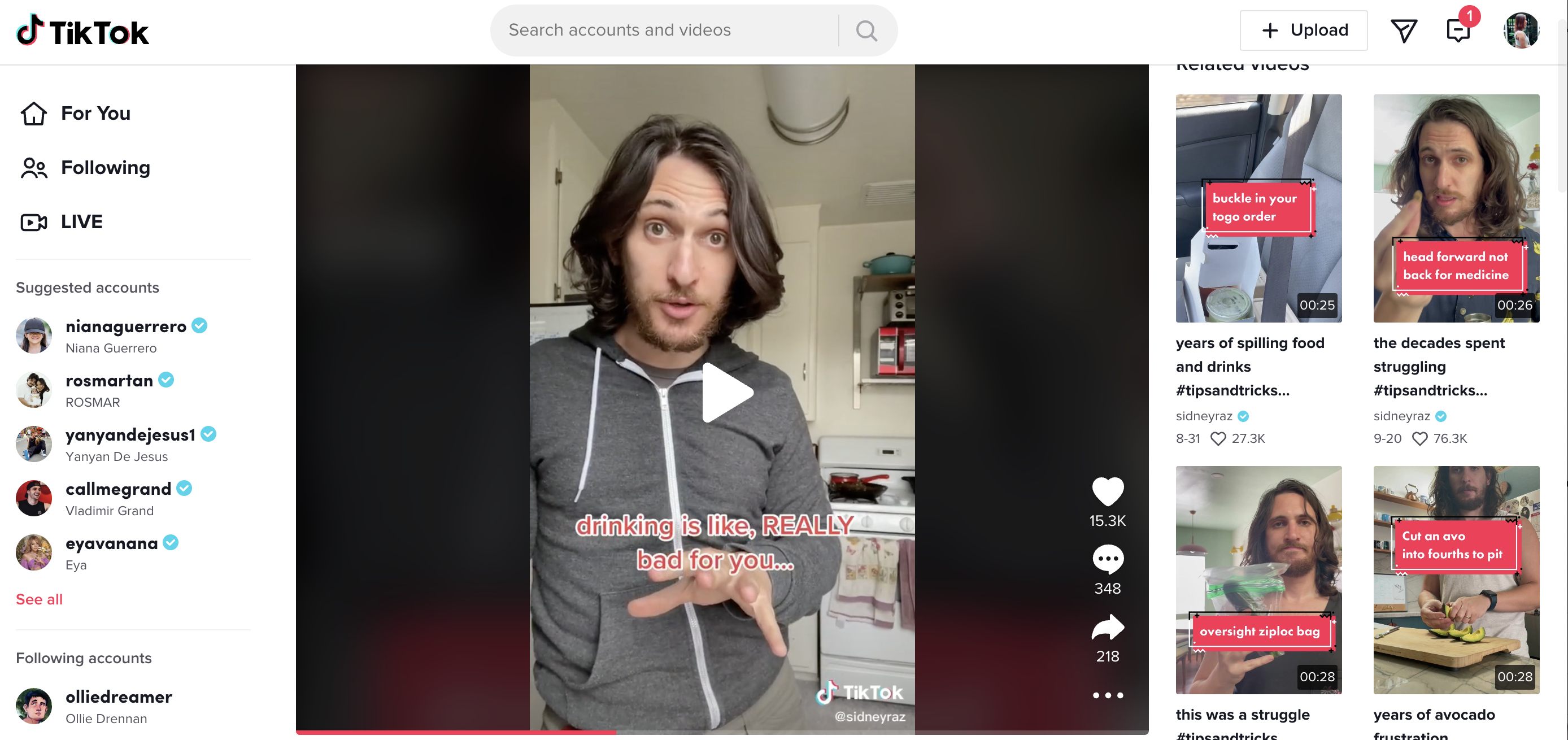 Popular tiktok content example: related life finds