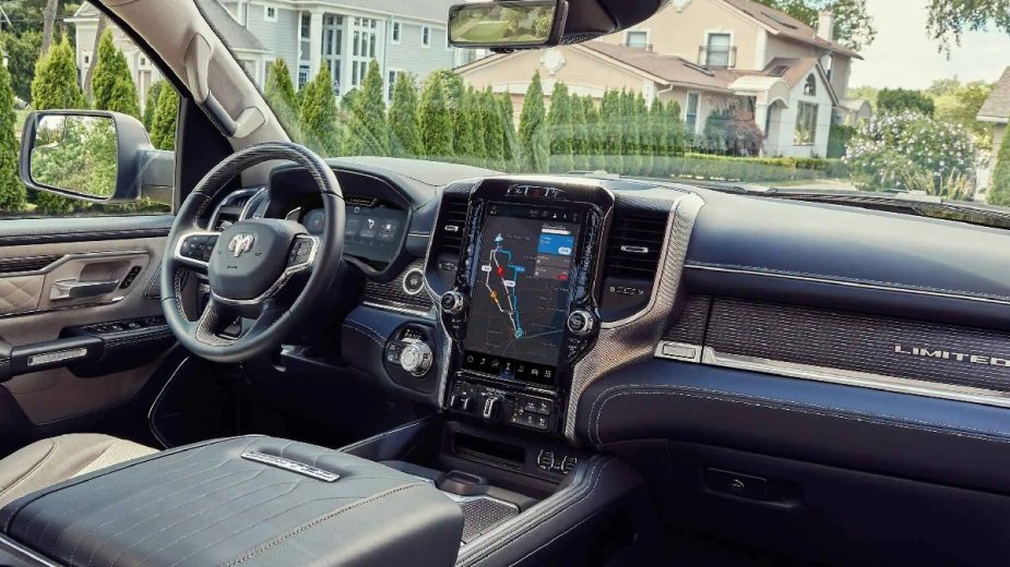 Dashboard on the 2023 Ram 1500, Best New 2023 Full-Size Pickup Truck to Buy, According to Car & Driver