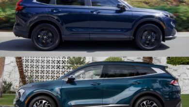 Comparing this 2023 Honda CR-V Hybrid and the 2023 Kia Sportage Hybrid