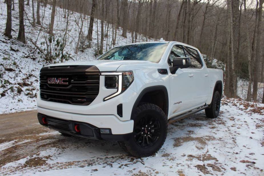 2023 GMC Sierra 1500 AT4X in the snow