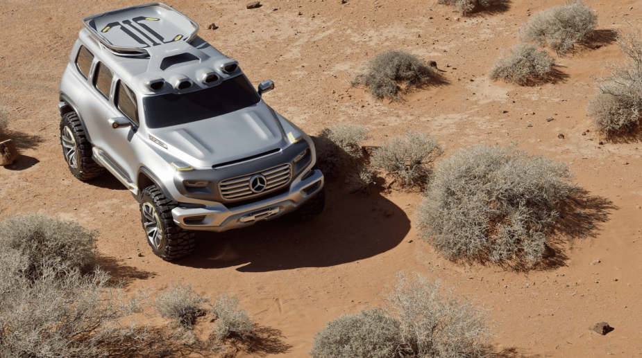 Overhead view of the G-Class concept