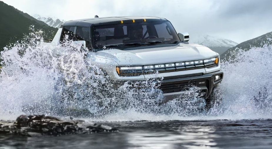 The 2023 GMC Hummer EV cruises across water, and it could be one of the most expensive trucks of 2023.