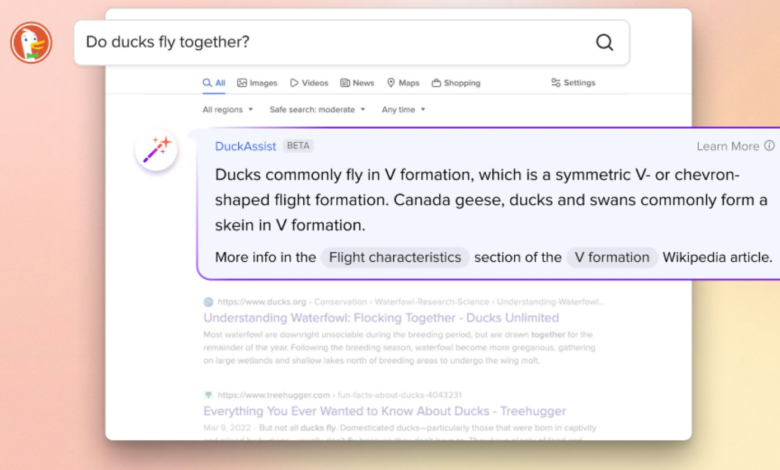 DuckDuckGo Enters The AI Race With DuckAssist
