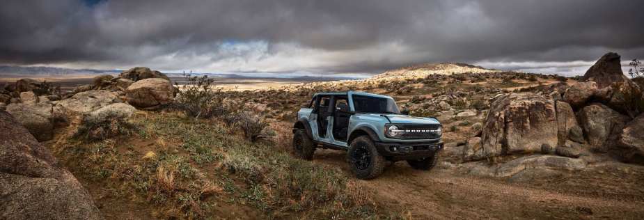 The 2021 New Bronco is perfect for off-road riding. 