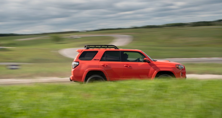 The 2023 Toyota 4Runner seen from the side 