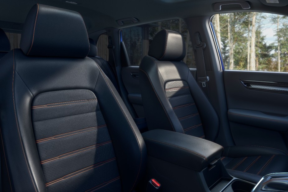 Black seats in the 2023 Honda CR-V crossover SUV