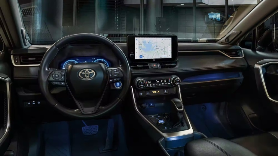 Dashboard in the 2023 Toyota RAV4 compact SUV, showing the most common reasons for checking the engine light and the necessary repairs
