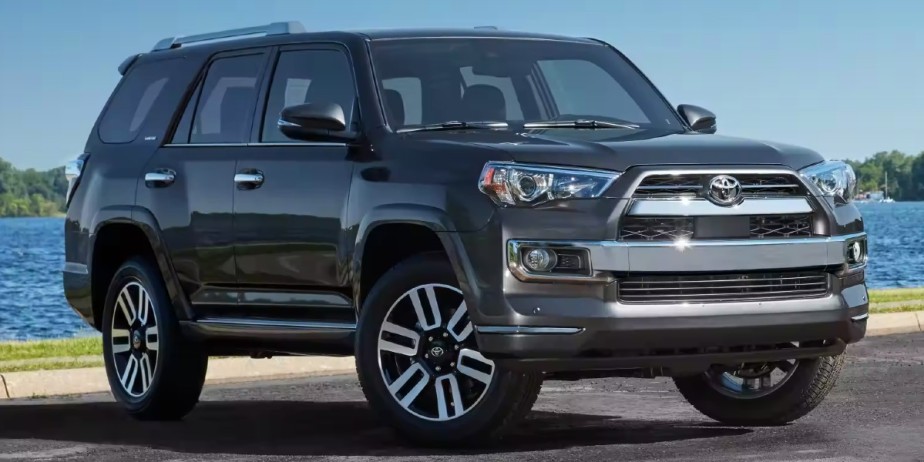 A gray 2023 Toyota 4Runner midsize SUV is parked outside. 